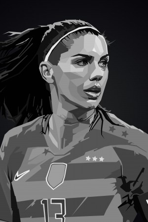 Alex Morgan Wpap Pop Art
